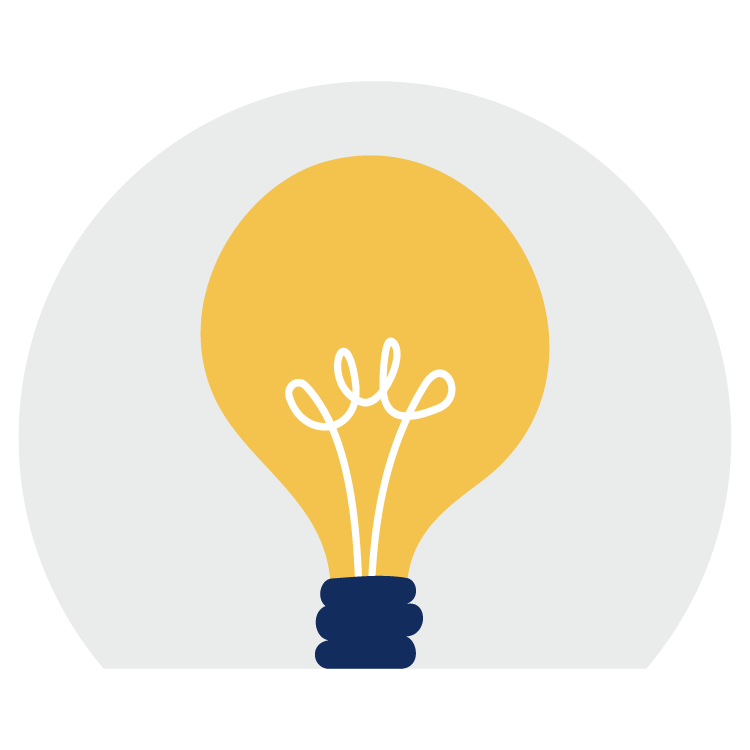 Illustration of a lightbulb