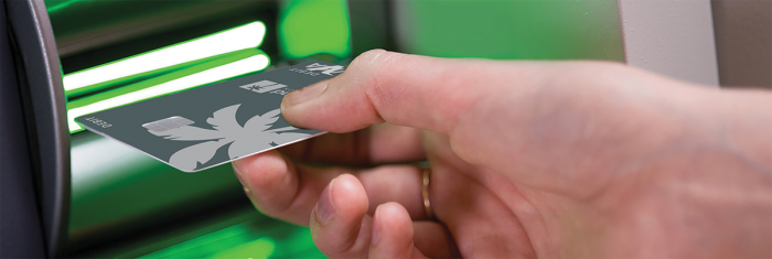 credit card and atm