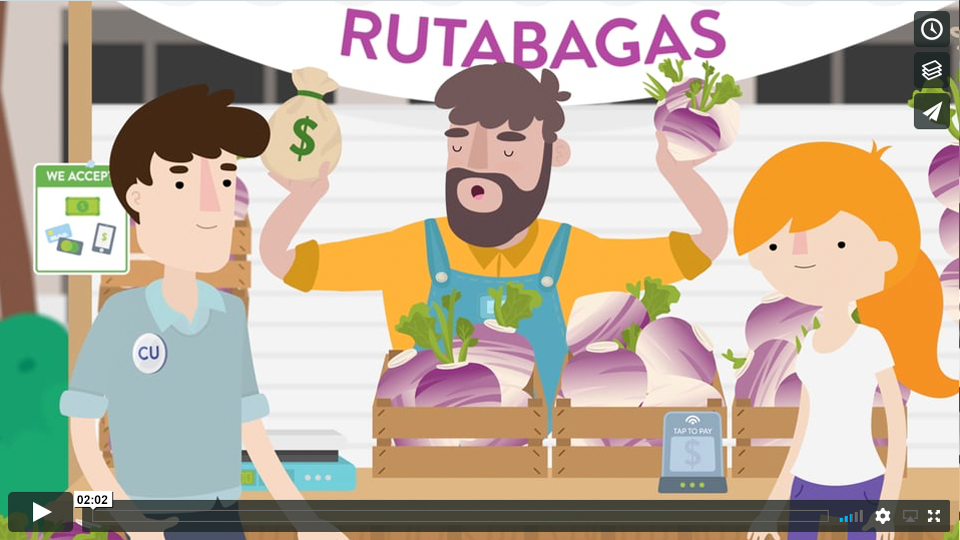 cartoon of a market
