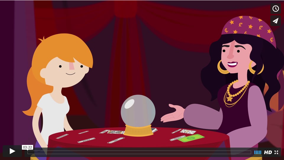 cartoon of a psychic 
